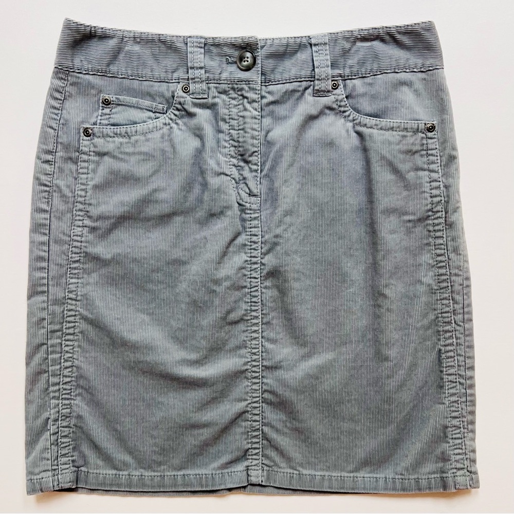 Skirt Gray Corduroy